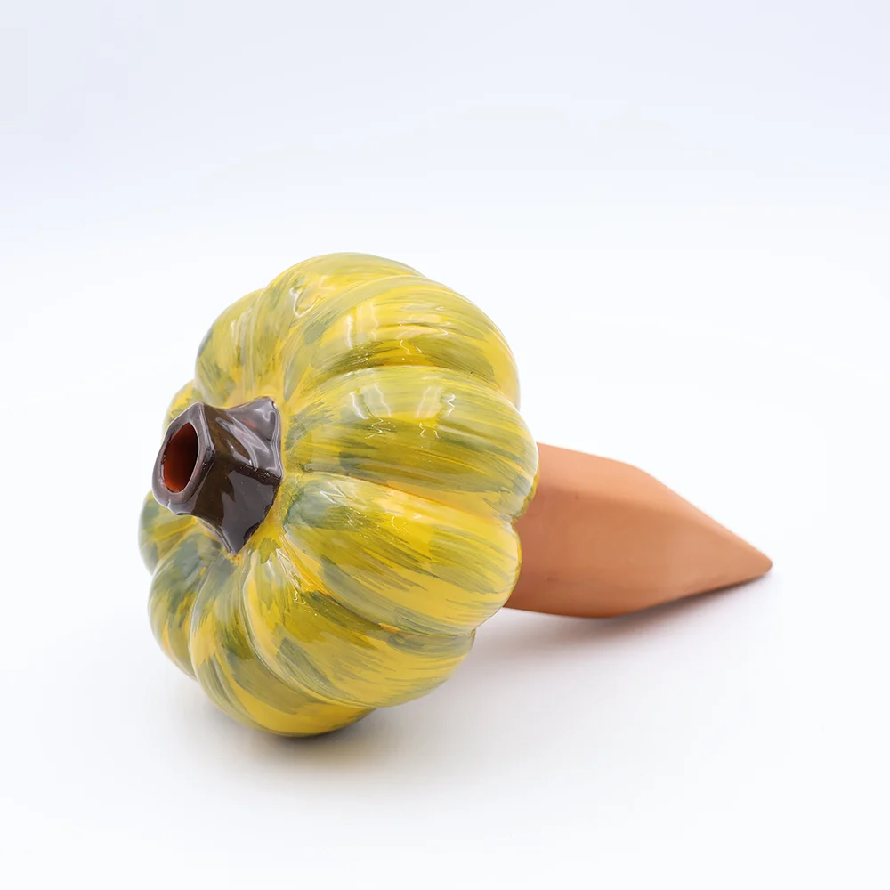 Custom pumpkin watering spike for plant care handmade watering pumpkin ceramic watering spike garden decor water system