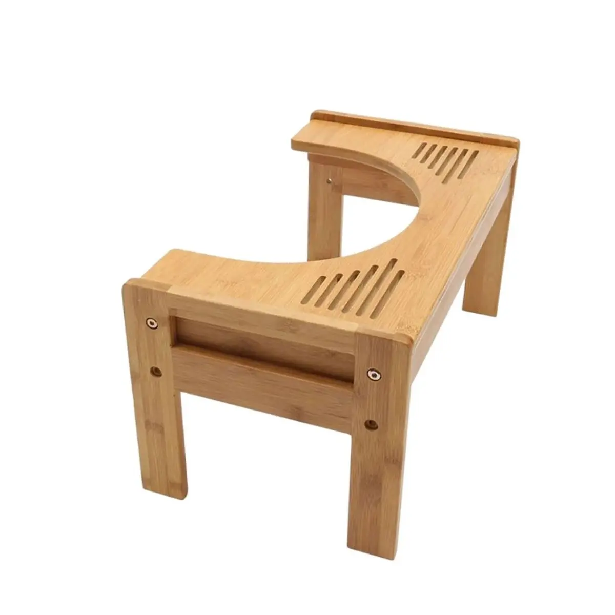 China Supply Toilet Step Stool Bathroom Accessories Bamboo Bathroom Small Footstool Children Bathroom Stool Modern