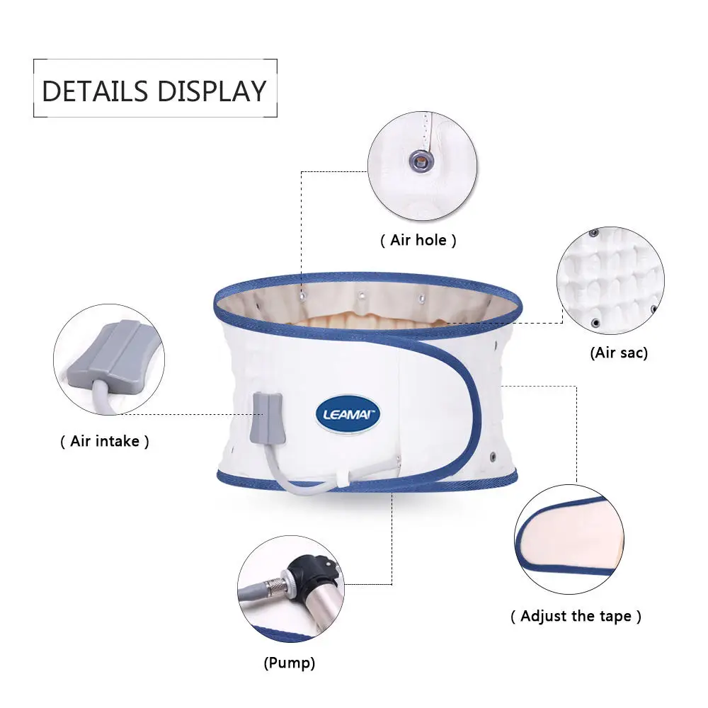 Spinal Decompression Adjustable Air-permeable Inflatable Medical Waist Traction Device