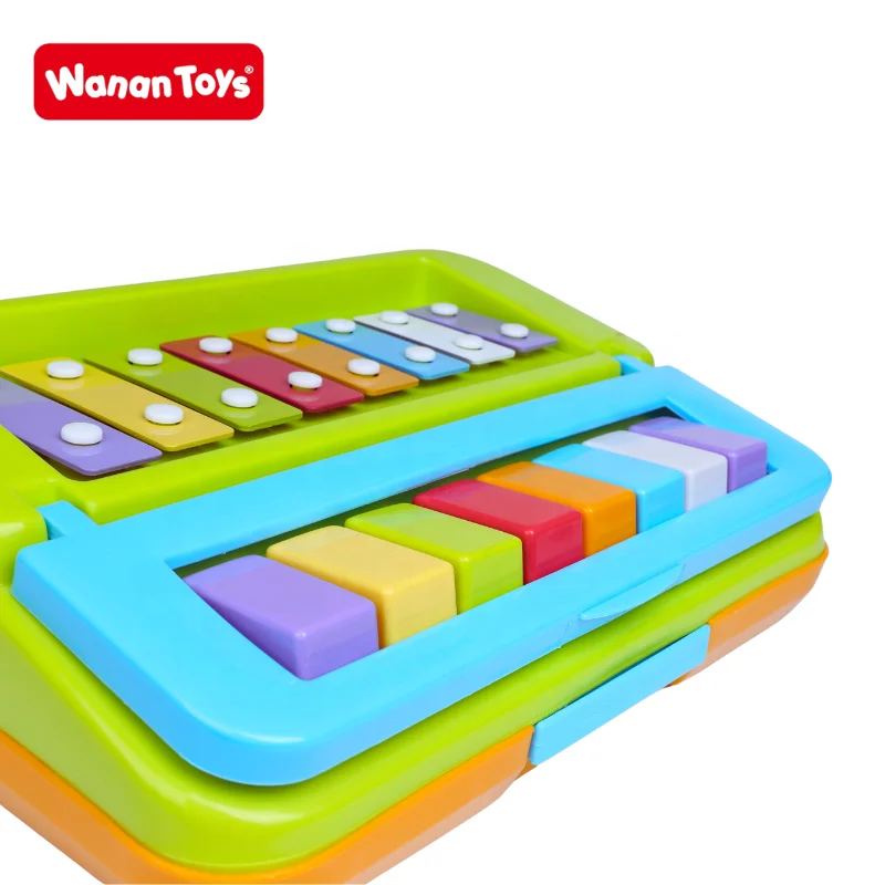 2 in 1 eight- tone  Kids Early Educational Musical  Baby plastic Music Percussion Instrument  Toy children funny xylophone piano