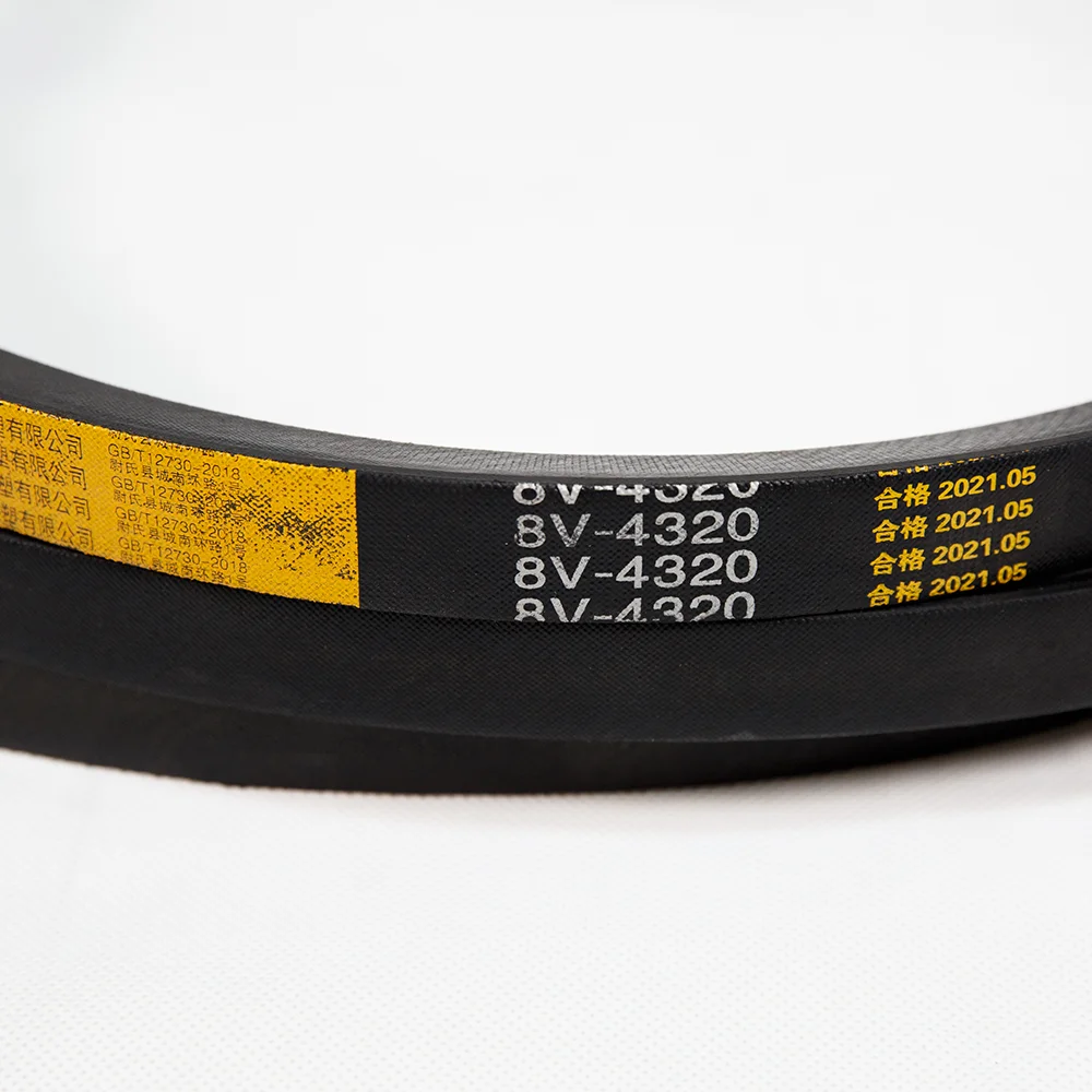 High quality crusher poly rubber banded double v-belt double sided industrial v belt stretch rubber v belt