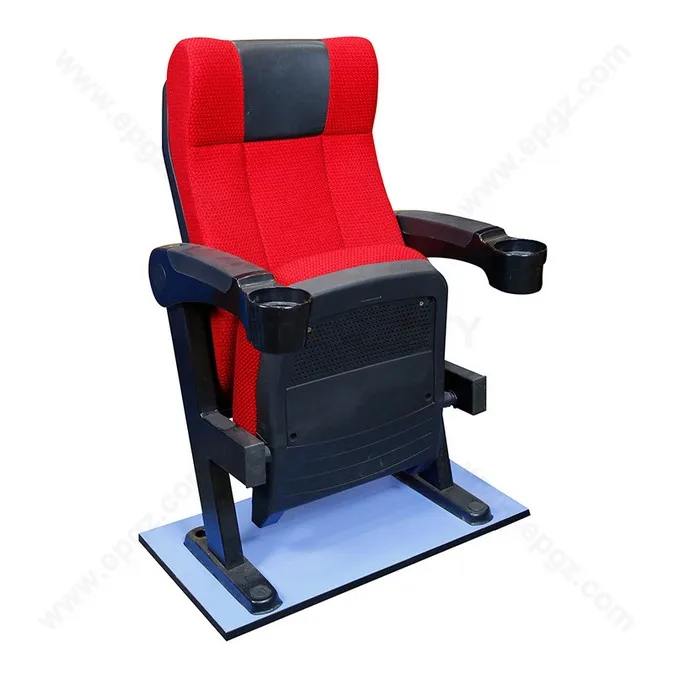 Comfortable soft foam cinema seating movie theater seats with cup holder
