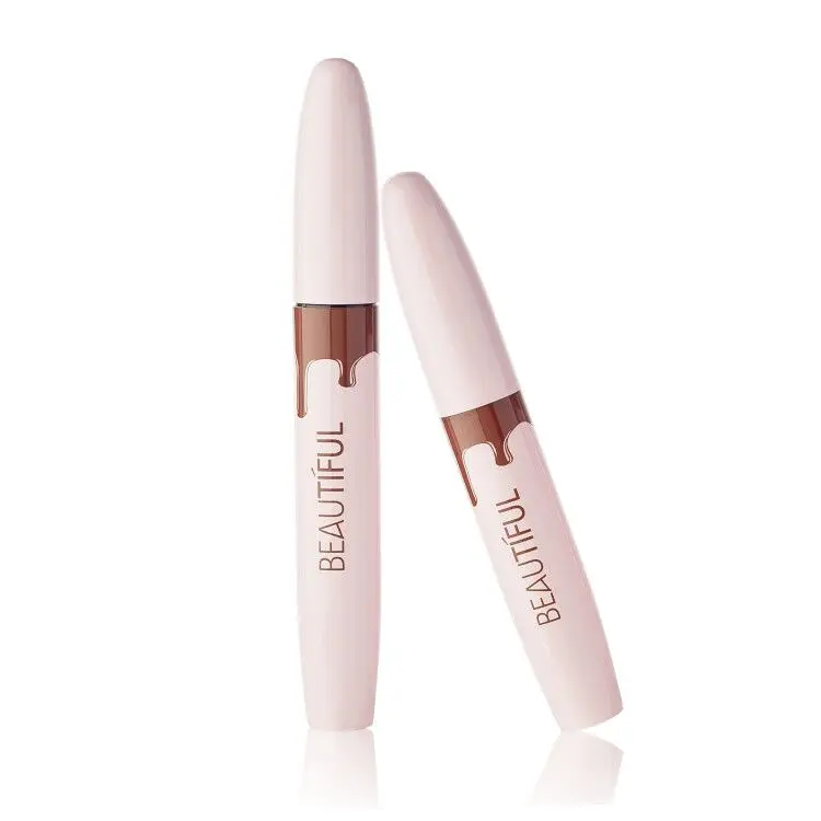 Empty 8ml 10ml pale/light adorable glossy pink metal/aluminum mascara tubes, mascaras de halloween, mascara bottle