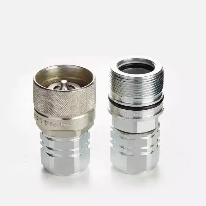 Screw lock high pressure hydraulic quick coupling excavator quick release fitting