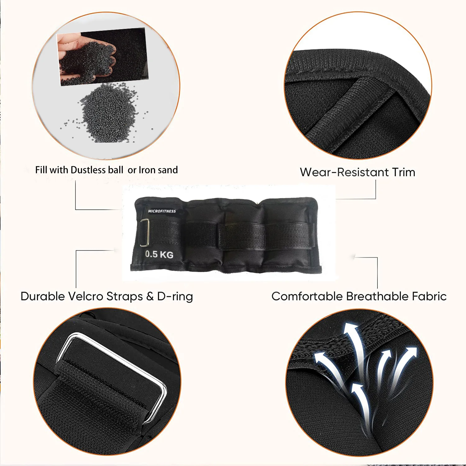 Sport Gym fitness accessories Exercise Training Adjustable Ankle Weight