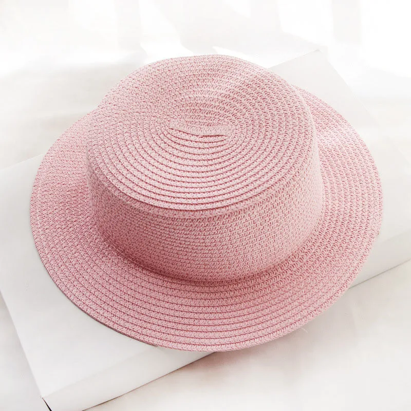Women Cheap Straw Hat Bow Small Shade Fresh Style Hat Summer Beach Holiday Straw Hats High Quality Summer Carton Trade Assurance