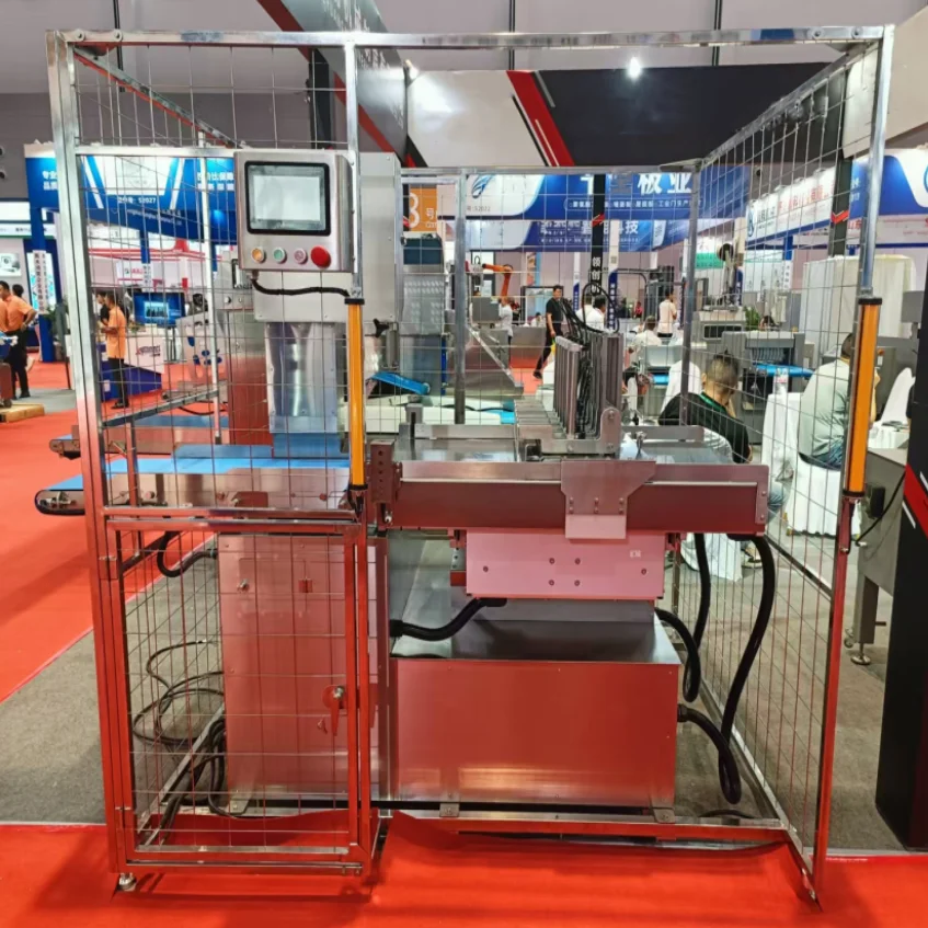 Fully Automatic Frozen Meat Bone Saw Machine Pork Ribs Sawing Machine Beef Steak Cutting Machine with Safety Guard