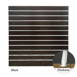 Slatwall MDF Slotted Board /15mm 18mm PVC Surface Slot Slat Wall Panel with Metal Hooks