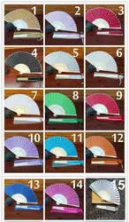 Wholesale cheap chinese silk fan as wedding favor  invitation fan for guests