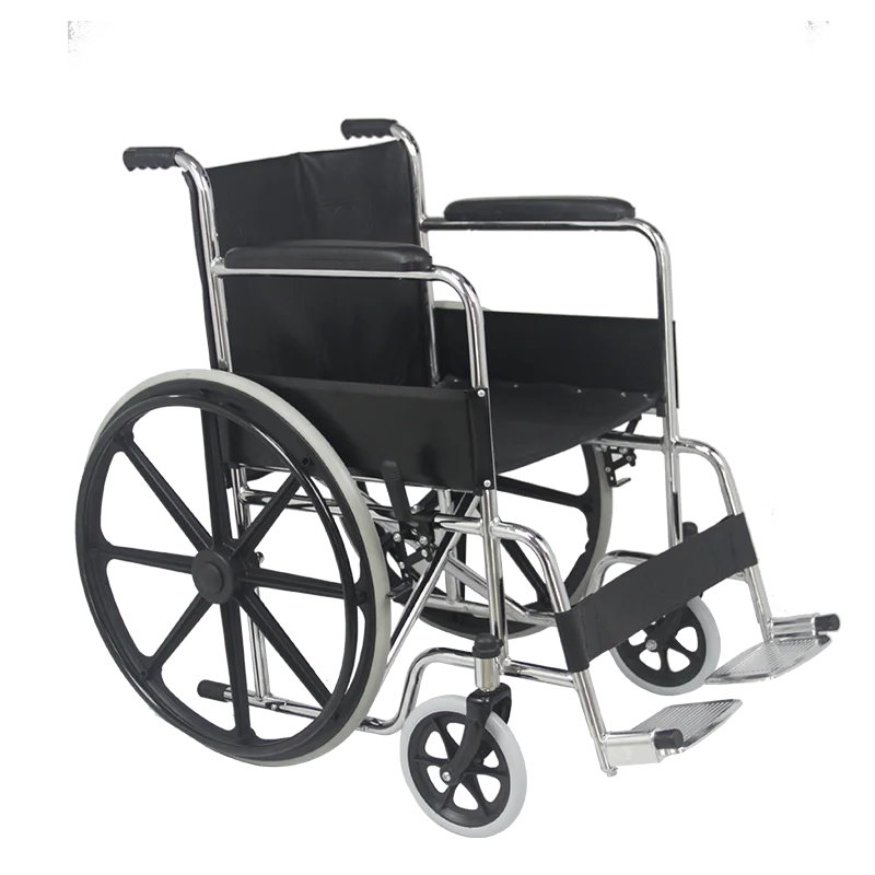 Health care supplies Lightweight  economic Medical steel manual wheelchair Foldable