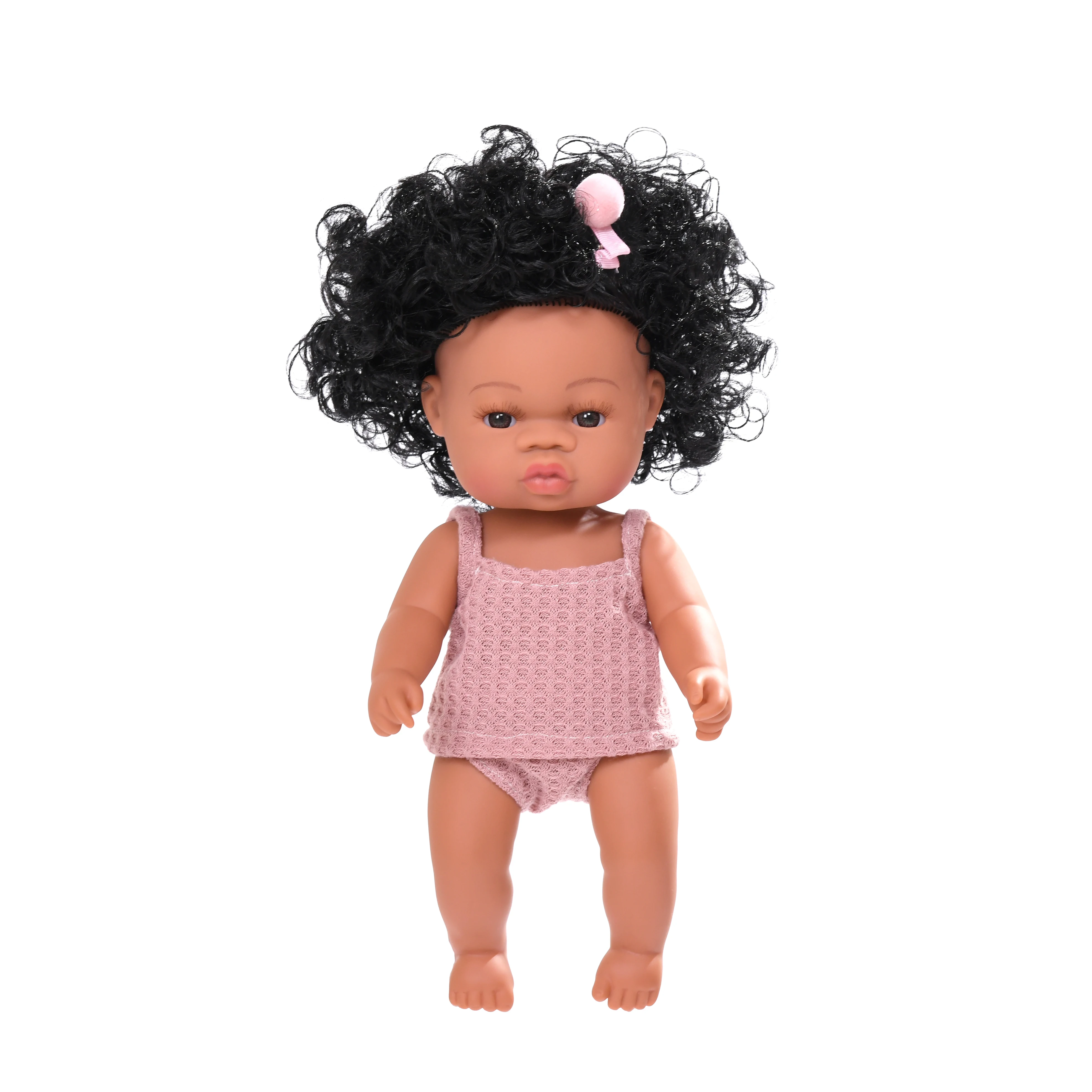 Black skin Lifelike Reborn Baby Vinyl African baby doll toy black silicone doll