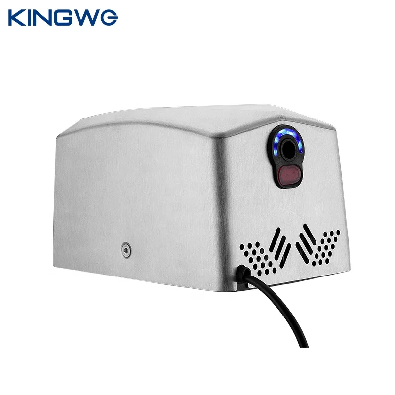 China Supply Wall Type No Touch Black Toilet Automatic Hand Dryers With UV Light