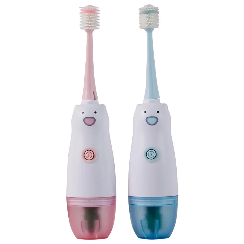 Cartoon cute bear children electric toothbrush sonic Dupont soft bristle brush head 2-6-12 years old children toothbrush wholesa