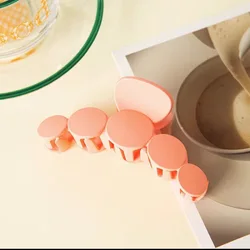 Wholesale New design Grind arenaceous Five round big Hair Claw Clip For Women