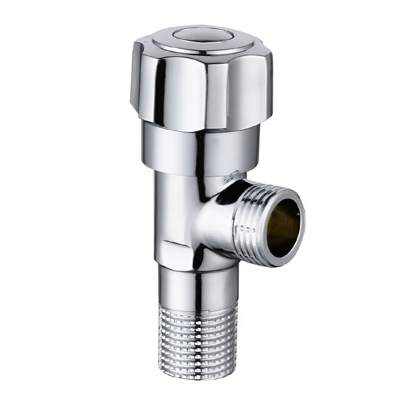 Factory Wholesale Price cheap 90 degree round handle brass angle valve water valve faucet