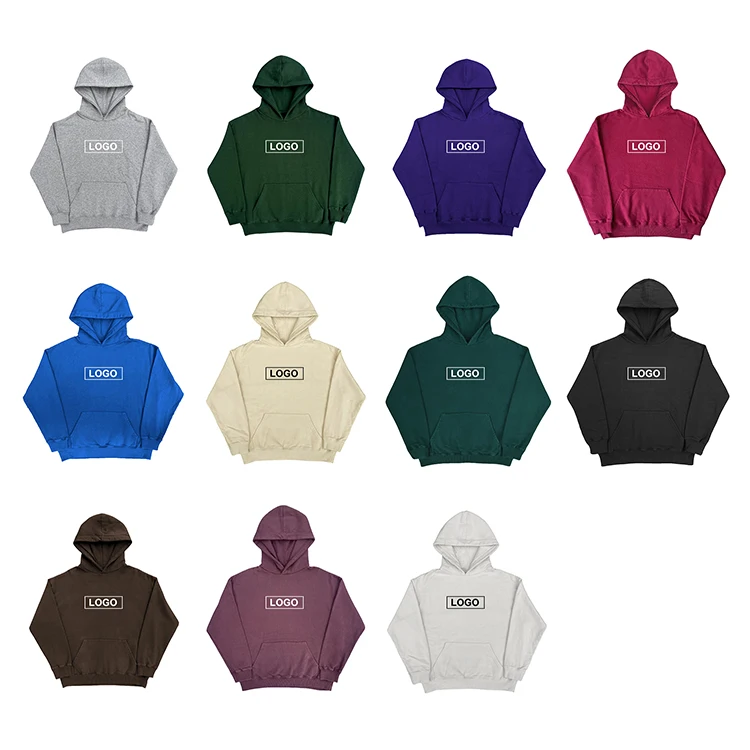 High Quality Cotton Long Sleeve Unisex Pullover Custom Graphic Logo Printing Men Casual Sport Blank Oversized Hoodies