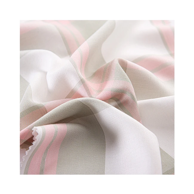 
Modern Design Multi color poplin fabric 100% rayon fabric 