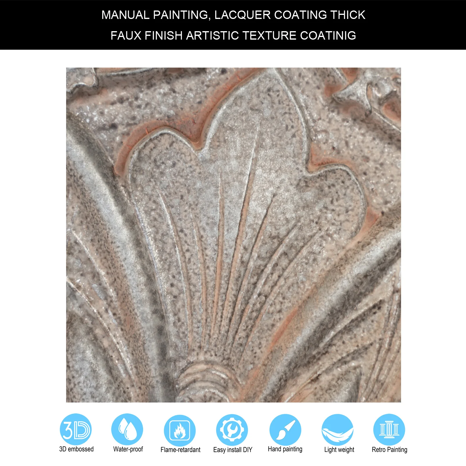 Tin ceiling tiles faux painted color night club wall panel PL10 weathered iron