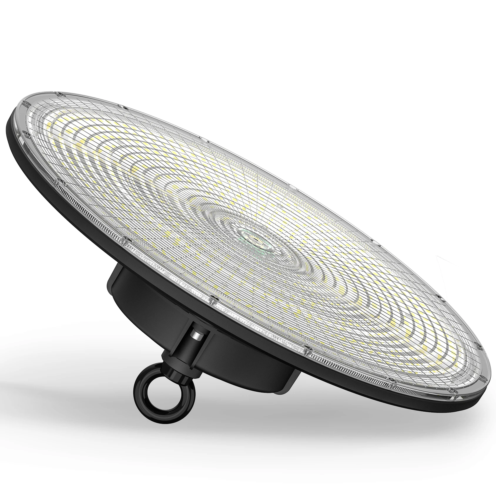 High powerful  DLC listed energy saving 100w 150w 200w UFO dimmable for factory and warehouse LED high bay light