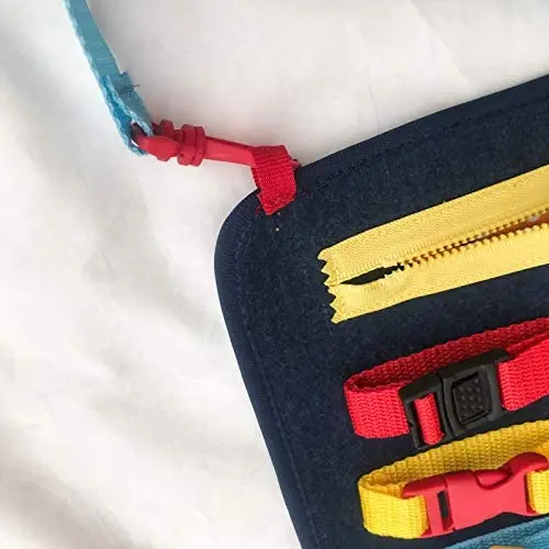 
Portable Felt Learning Early Basic Life Dress Skills Activity Board-Educational and Sensory Toys 