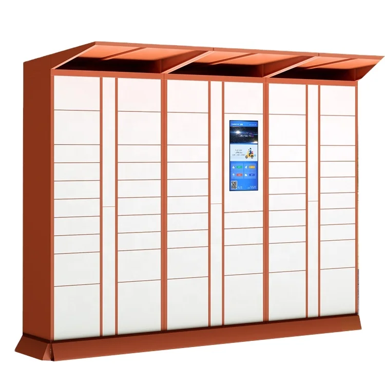Smart Parcel Locker for Office Building Contactless Secure Parcel Delivery Locker With Remote Management System