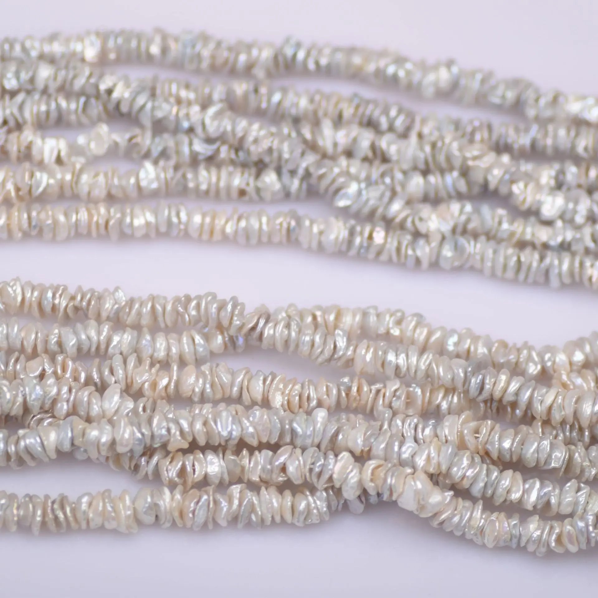8-10mm multi-layered silver gray blue recycled pearls Baroque unique petal pearls jewelry accessories freshwater pearls
