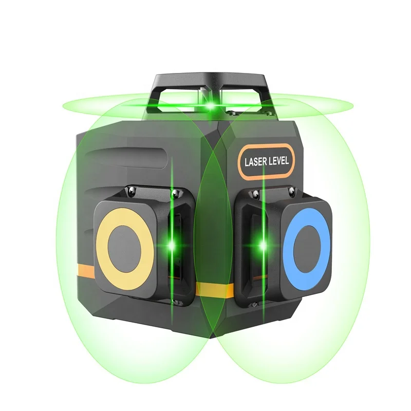 High Precision Outdoor Indoor Mode Tripod Laser Level Self Leveling 360 Degree Rotary 12 Lines 45m 3d Green Beam Laser Level