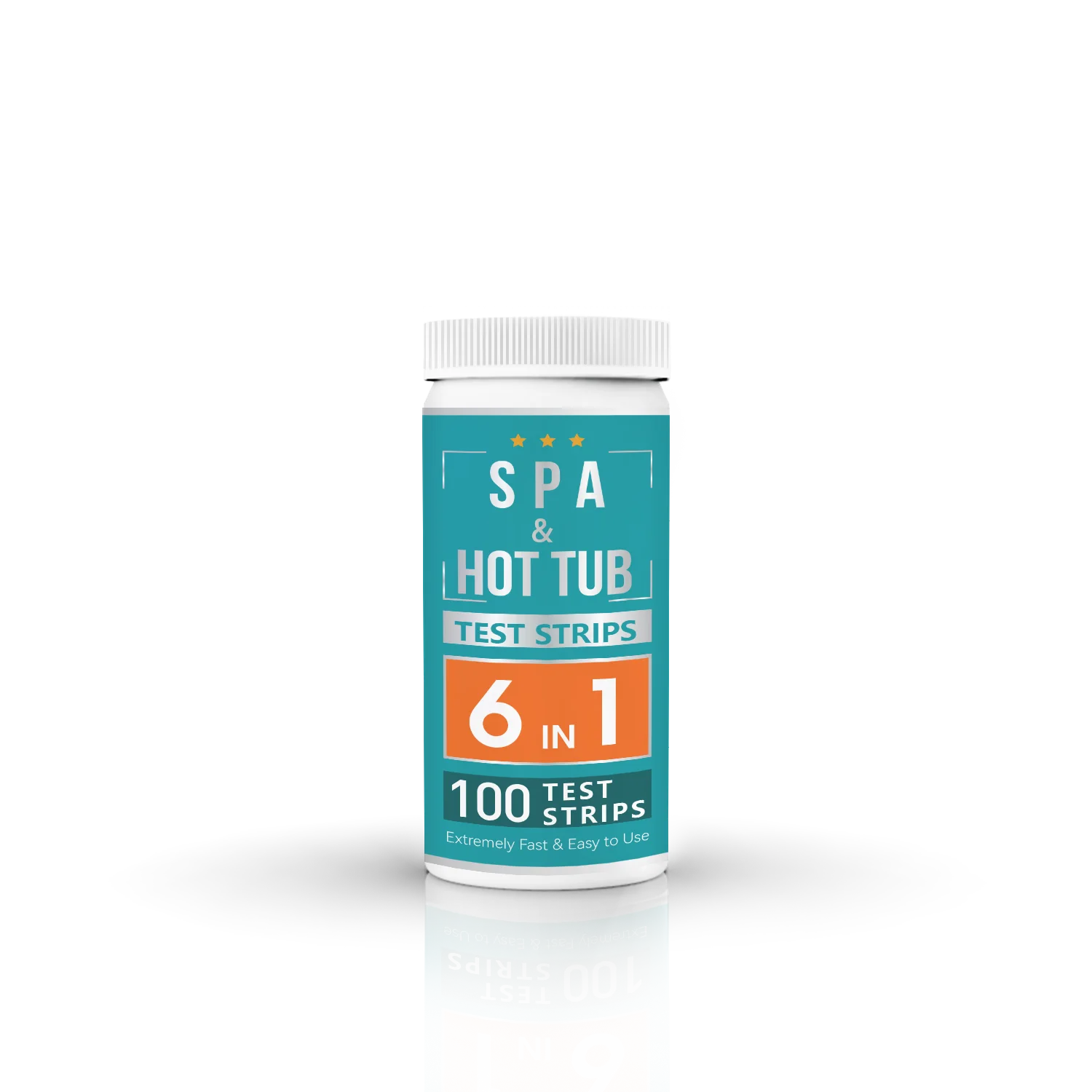6-in-1 Manual Pool Spa Test Kit Plastic Water Test Strips for Chlorine Detection