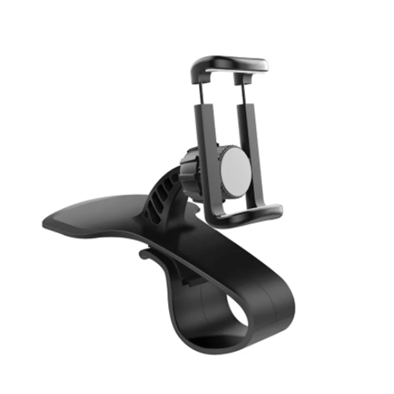 Universal Clip Fold Mobile Phone Stands for iphone HUD Type Clip On Car Dashboard Mount GPS Cell Phone Holder Bracket Stand