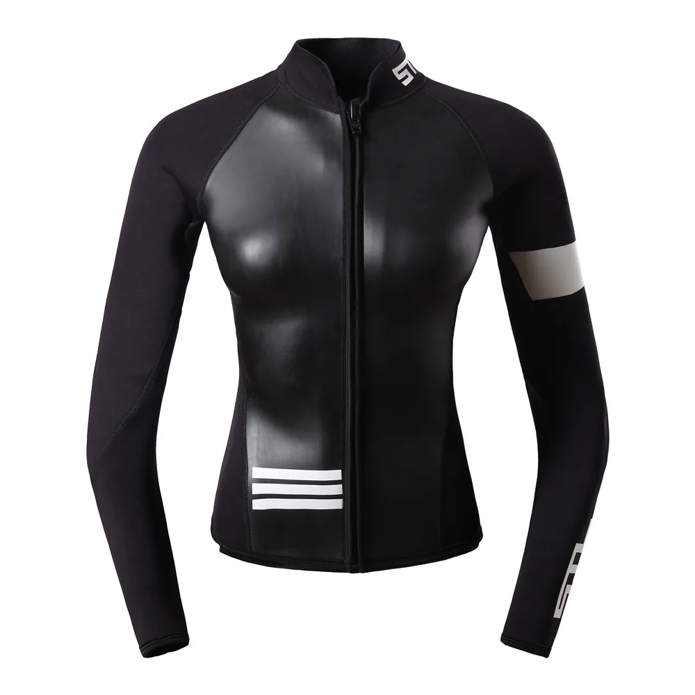 Wetsuit Jacket Women 3mm Premium Neoprene Wetsuit Top thin wetsuits