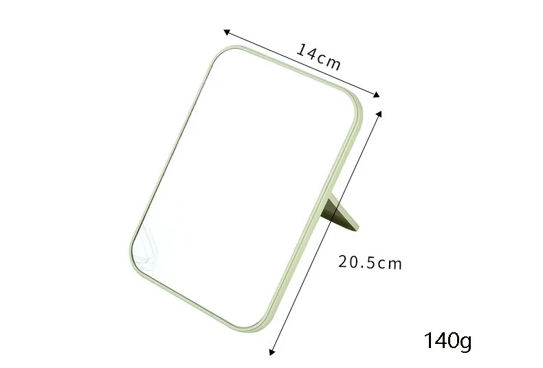 High-definition Single-sided Makeup Mirror Desktop Colorful Dressing Mirror Foldable And Portable Square Pinces Mirror Vertical