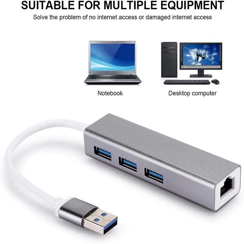 Горячая продажа usb 3 0 к rj45 концентратор lan Ethernet адаптер гигабит с Женский порт для ноутбука ноутбук компьютер