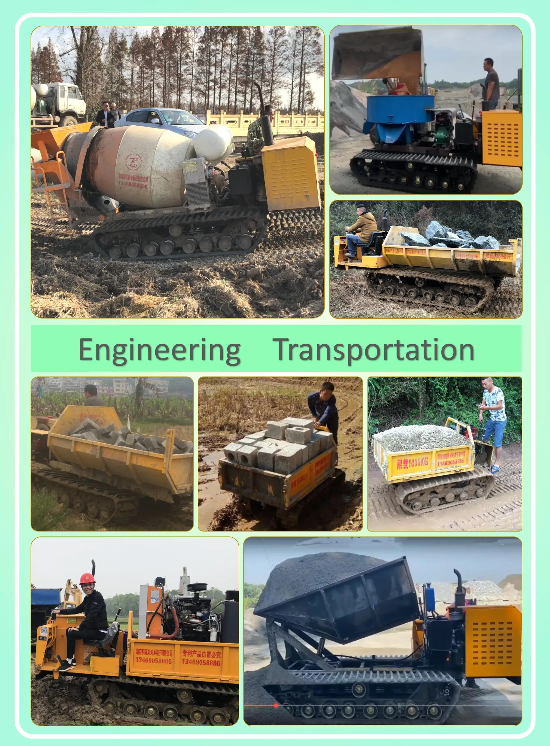 Сельскохозяйственная техника и оборудование, гусеничный самосвал, хороший выбор для Peatland