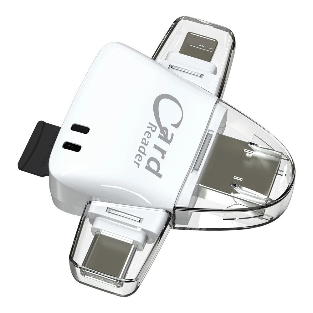 Hot selling USB 2.0 3 in 1 micro usb otg card reader Compatible-SD TF multi card reader writer R18 for mobile phone tablet