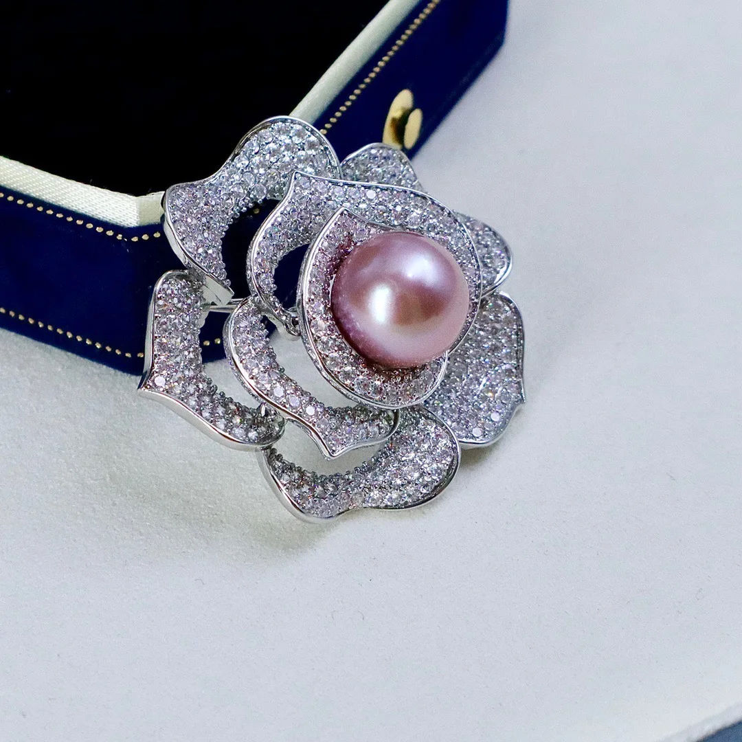 Fine Quality Natural Freshwater Pearl Brooch Wholesale Fine Jewelry