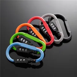 Low price hot sale  password lock High quality 3 wave wheel zinc combination lock padlock travel lock