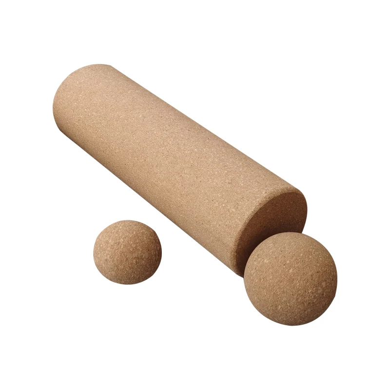 Best Selling Nice Goods Customizable Logo Solid Cork Massage Yoga ball Peanut