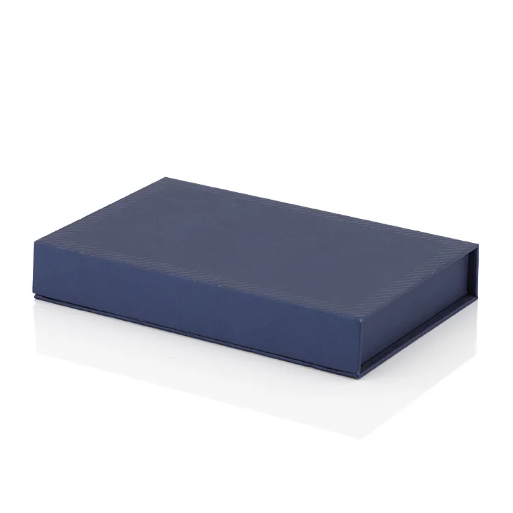 Recyclable Rigid Cardboard Luxury Suede Gift Box Handmade Cd Clamshell Box With Custom Insert