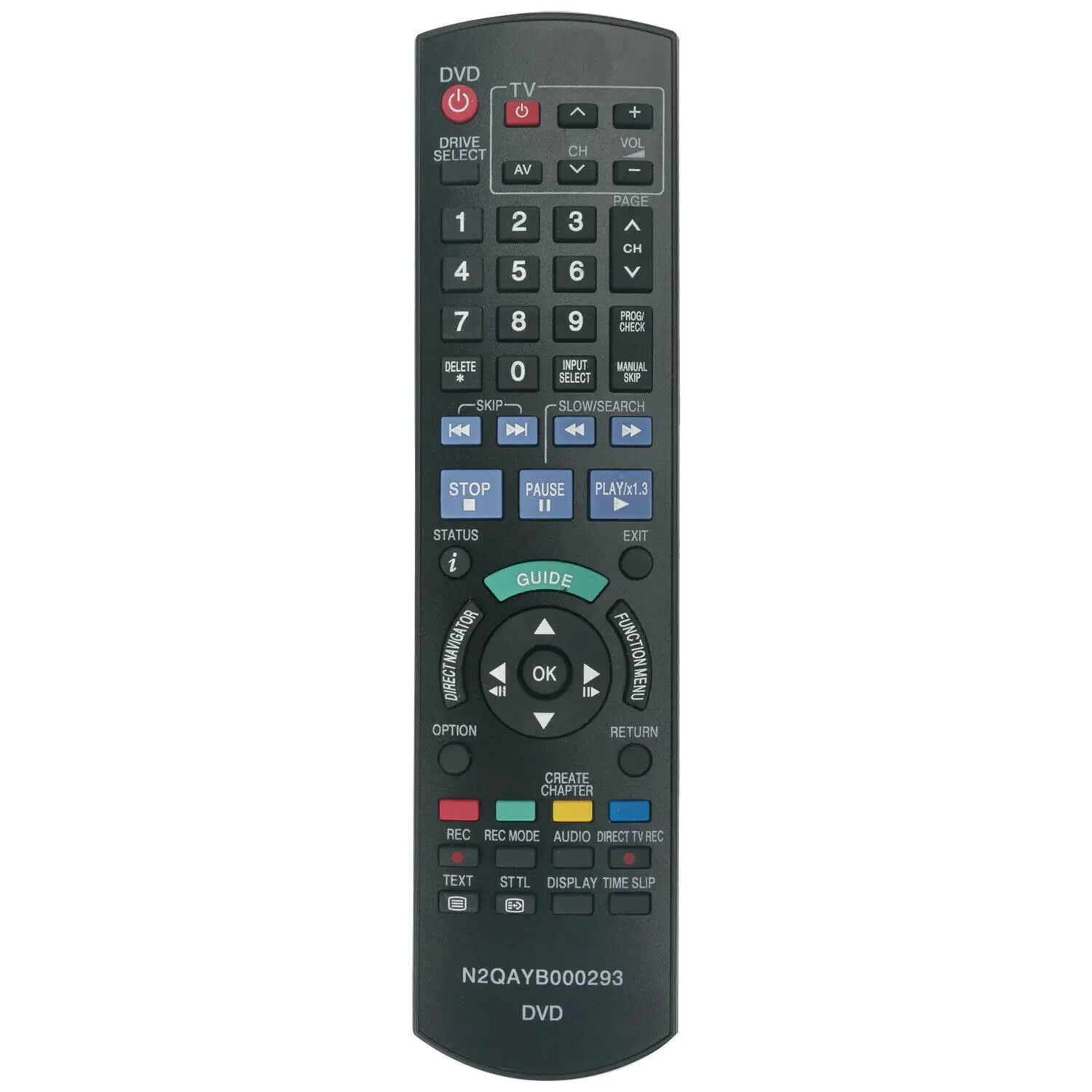 New N2QAYB000293 Universal Remote Control Work For DVD  DVD Recorder  DMR-XW400 DMR-XW390 DMR-XW390GLK DMR-EX768EB