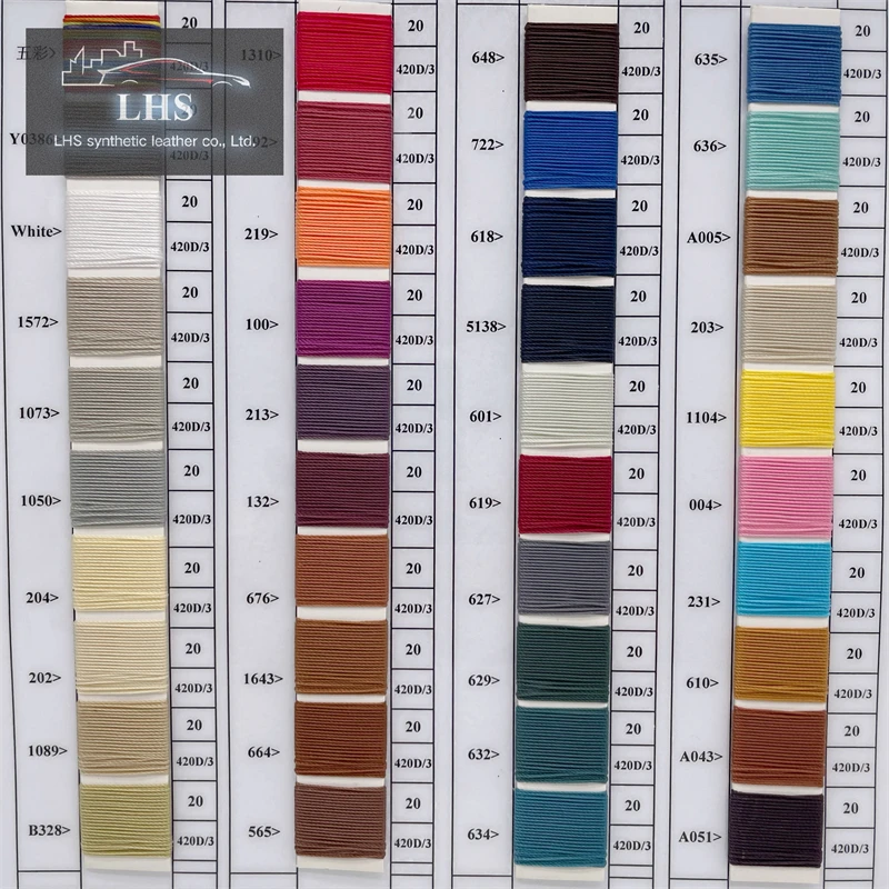 Wholesale High Quality Car Mat Polyester Sewing Thread Leather Embroidery Nylon Thread Sewing
