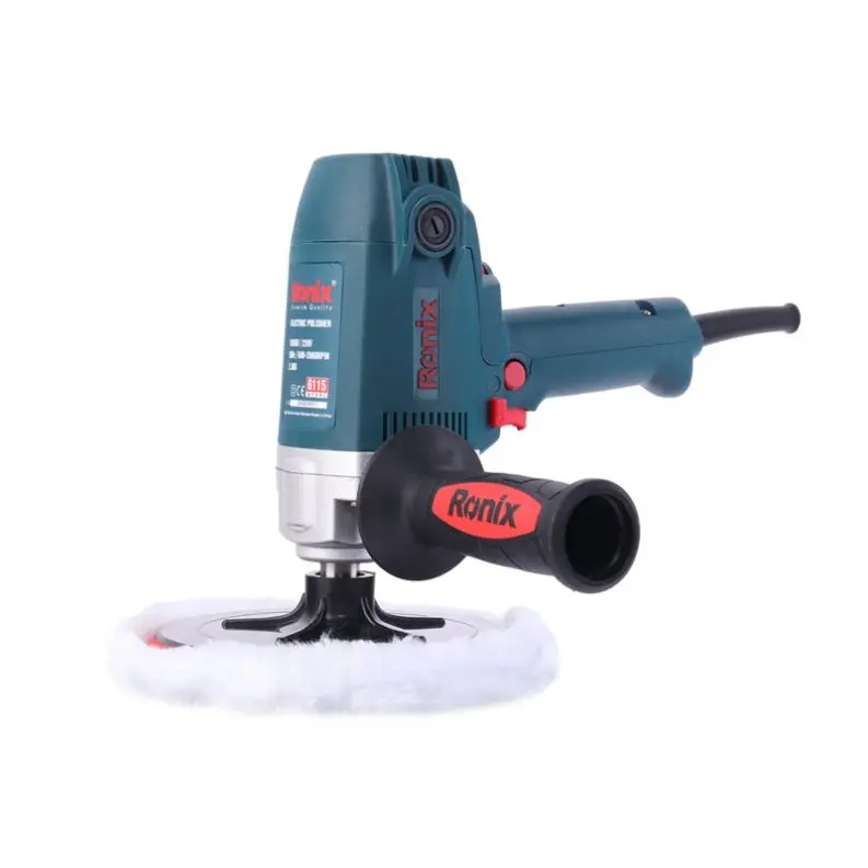 Ronix New Product 6115 Factory Price 1050W 180mm Soft Start Comfortable Handle Portable Electric Car Polisher Machine