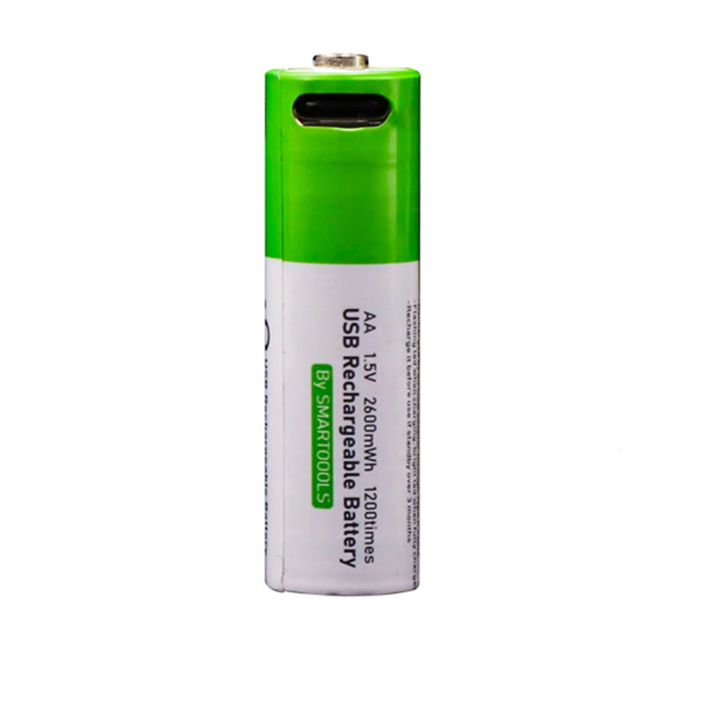 Оригинальные USB AA перезаряжаемые батареи 1 5 в 2600 МВт-ч литий-ионная батарея для пульта дистанционного управления игрушек мыши + кабель