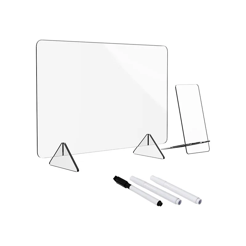 Акриловая доска для сухого стирания, акриловая доска с подставкой, бескаркасная доска для письма, Настольная мини-доска