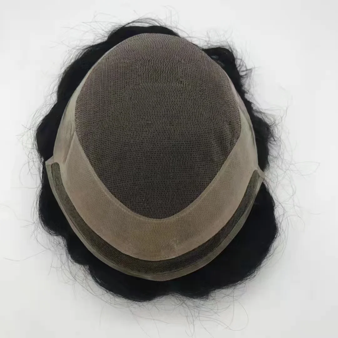 Amara wholesale men toupee human hair full swiss lace men hair toupee 100% human toupees for men french