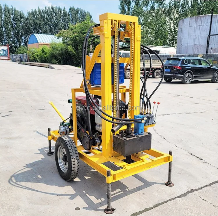 water well drilling rig machine Hydraulic Borehole Drilling Machine Portable Water Well Drilling Rig Price