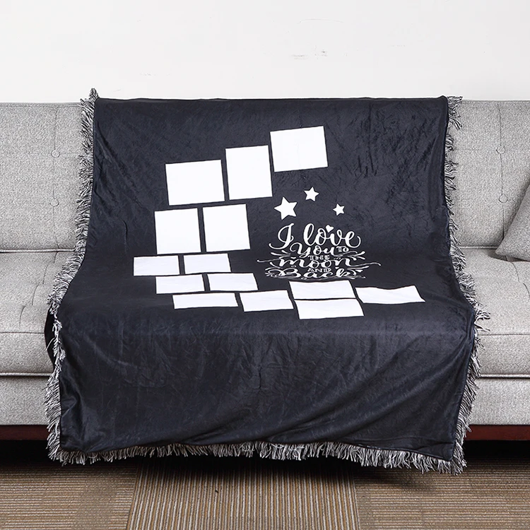 FASHION Qualisub Moon Shape Sublimation Blankets Hot sale products