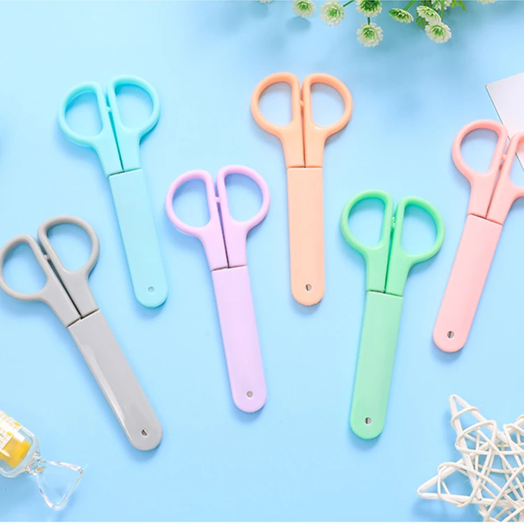 Простые однотонные Офисные ножницы, безопасные и удобные офисные принадлежности, набор фирменных офисных принадлежностей