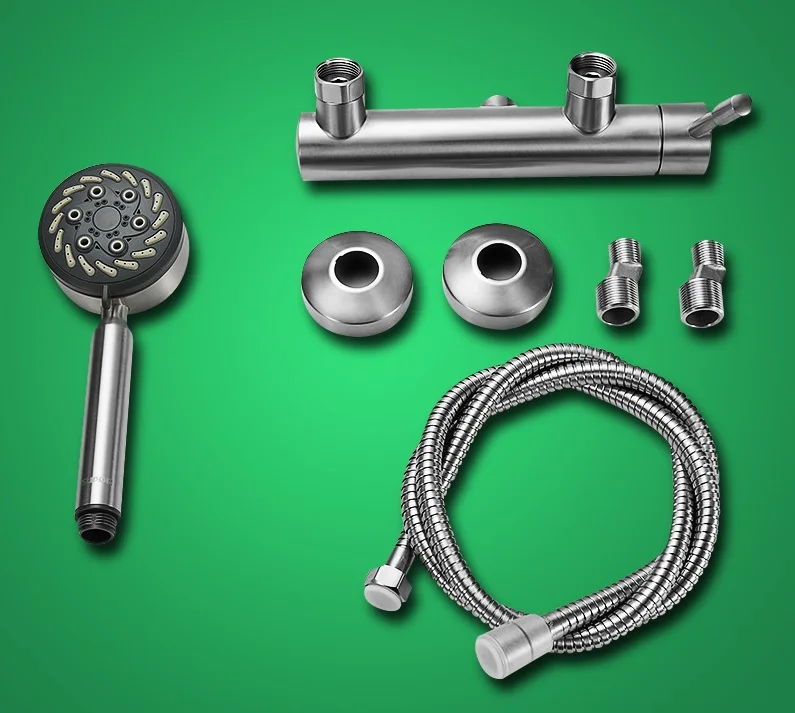 
Five function hand shower Stainless steel anti-exploded hose shower rain toilet shower set for bathroom 