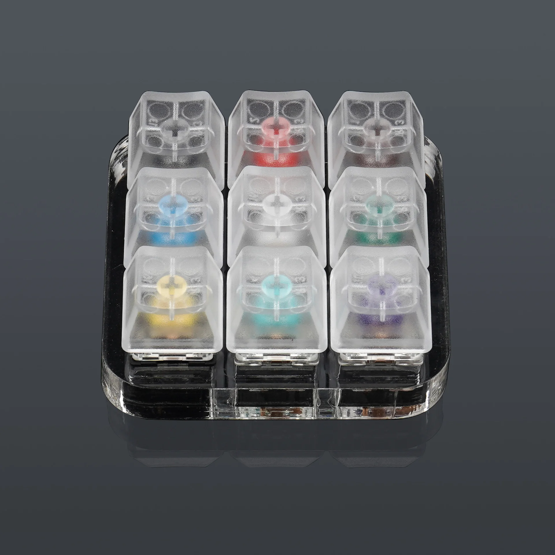 2022 New Cherry MX Switch Tester Mechanical Keyboard 9 keys Testing Diy Keycaps Gaming Keyboard Waterproof Shaft Tester