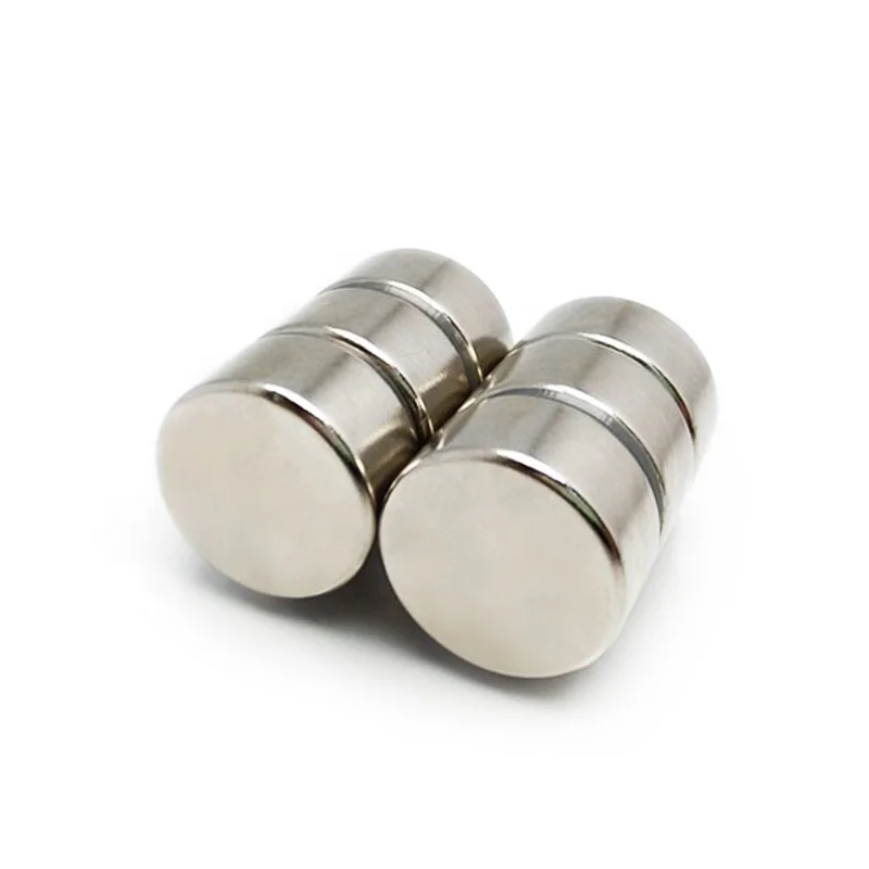 Professional Magnetic Manufacturer Customized N45 N48 N35 Axially 20x10 Round NdFeb Neodymium Magnet